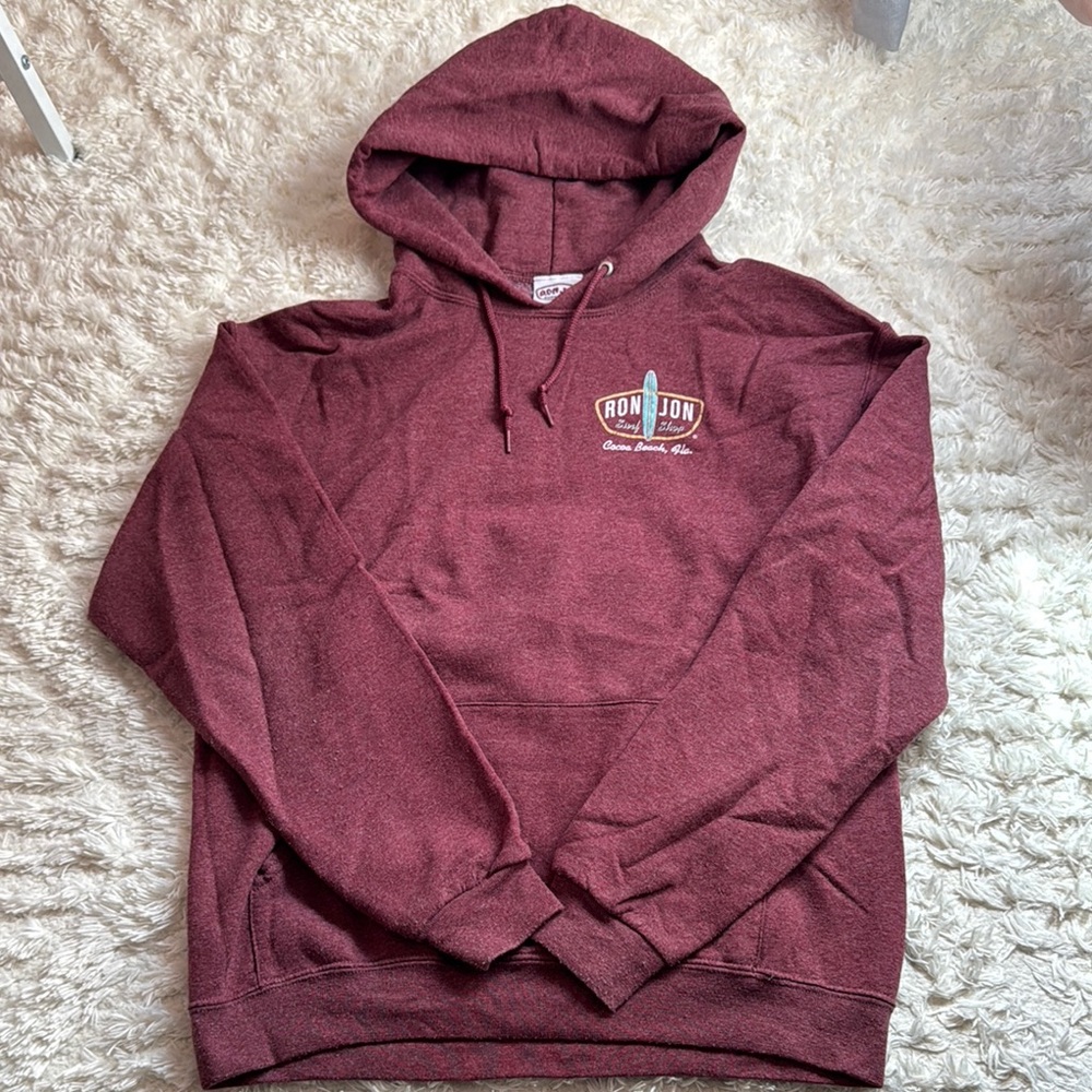 RON JON Men's Maroon Hoodie Sweater